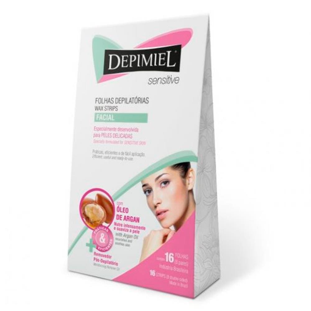 Folhas Depilatórias Para o Rosto Sensitive Depimiel