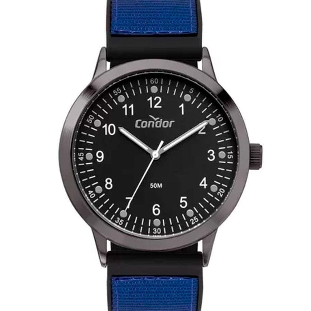 Relógio Masculino Analógico Masculino Azul Condor - CO2035MXU/5A