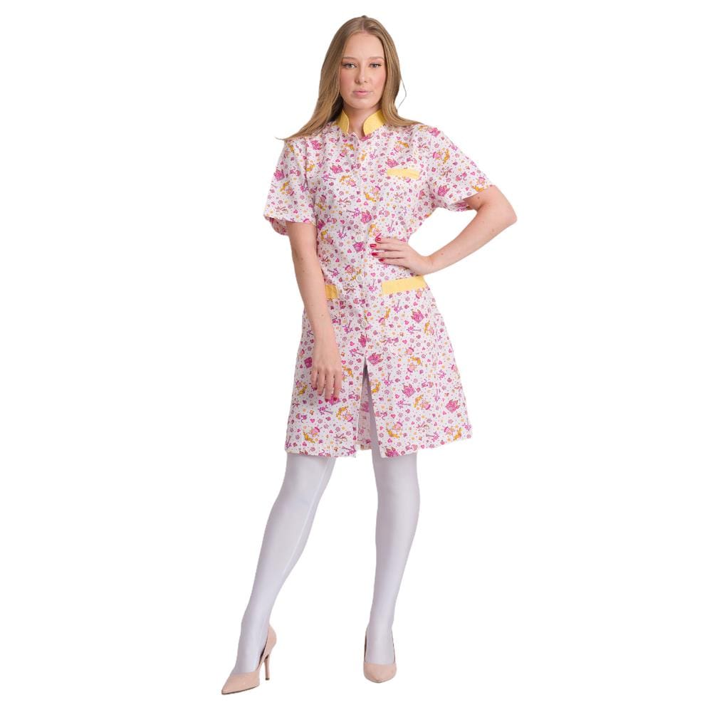 Jaleco Feminino Little Petit Princesa Medica Dentista Enfermeira Veterinaria Esteticista