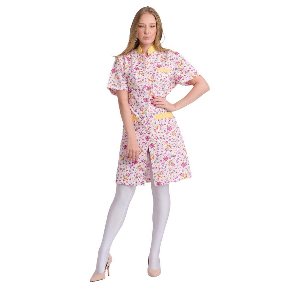 Jaleco Feminino Little Petit Princesa Medica Dentista Enfermeira Veterinaria Esteticista