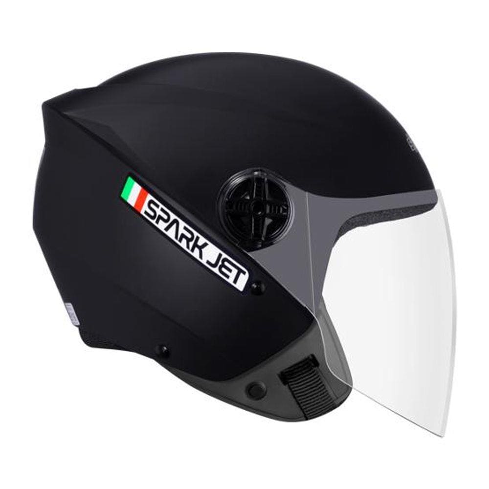Capacete Moto EBF Spark Jet Solid Aberto Várias Cores
