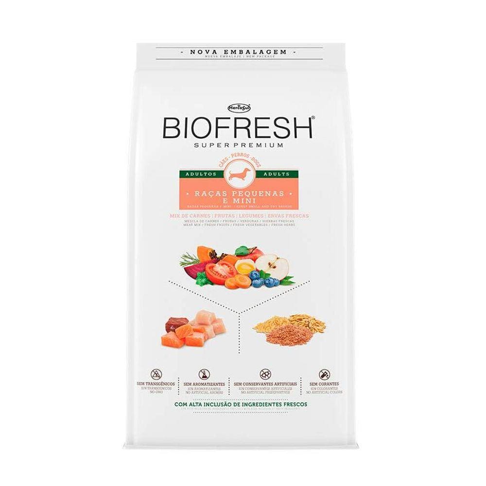 RAÇAO BIOFRESH DOGS ADULTO PEQUENO e MINI 15kg