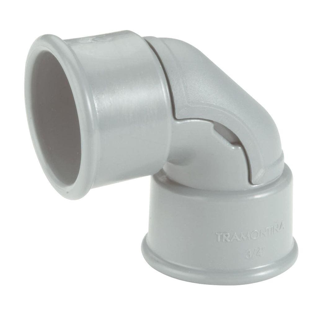 Cotovelo 90° com Janela para Inspeção 3/4” Tramontina Cinza Tramontina