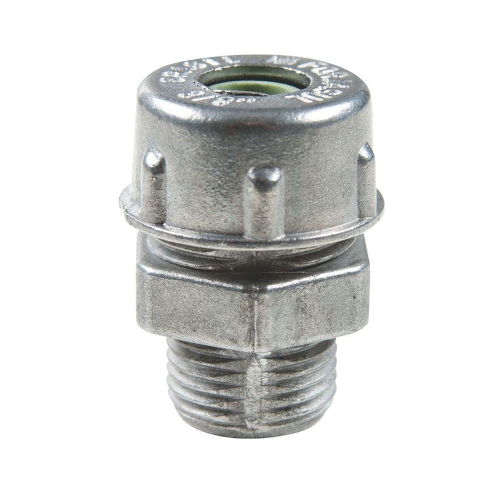Conector prensa-cabo 1” em alumínio - bucha na cor verde Tramontina