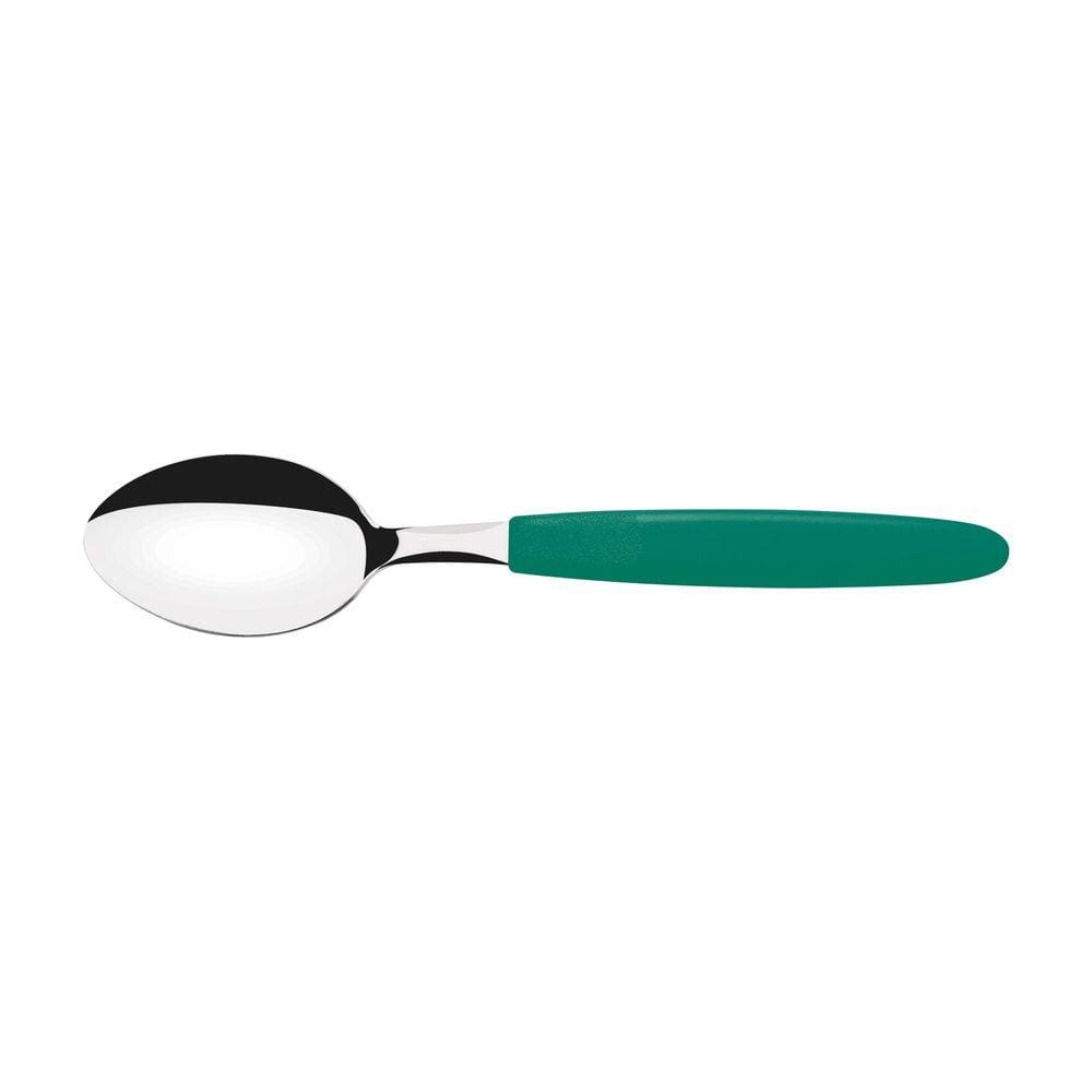Colher de Mesa Tramontina Ipanema com Lâmina de Aço Inox e Cabo de Polipropileno Verde Esmeralda Tramontina