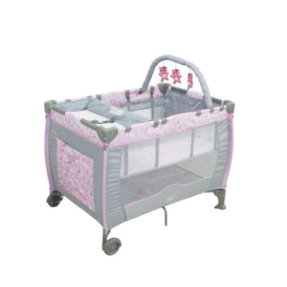 Berço Chiqueirinho Cercado Portátil Desmontável Plus Baby Style Borboleta