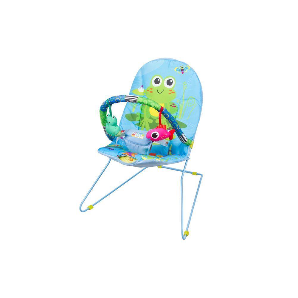 Cadeira Cadeirinha Bebe Descanso Vibratória Musical Até 11Kg Azul