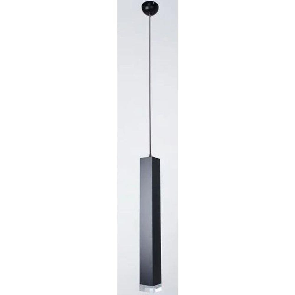 Pendente Retangular Preto Fosco LED 5W 3000K Bivolt