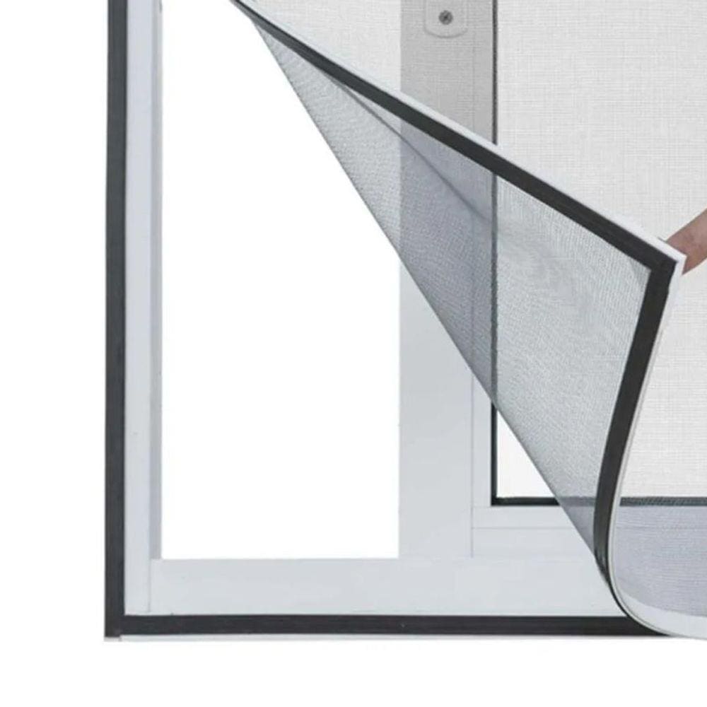 Tela Cortina Mosquiteiro Kit 2 Unidades Dengue Magnetico Ima Janela Facil Instalação Proteçao