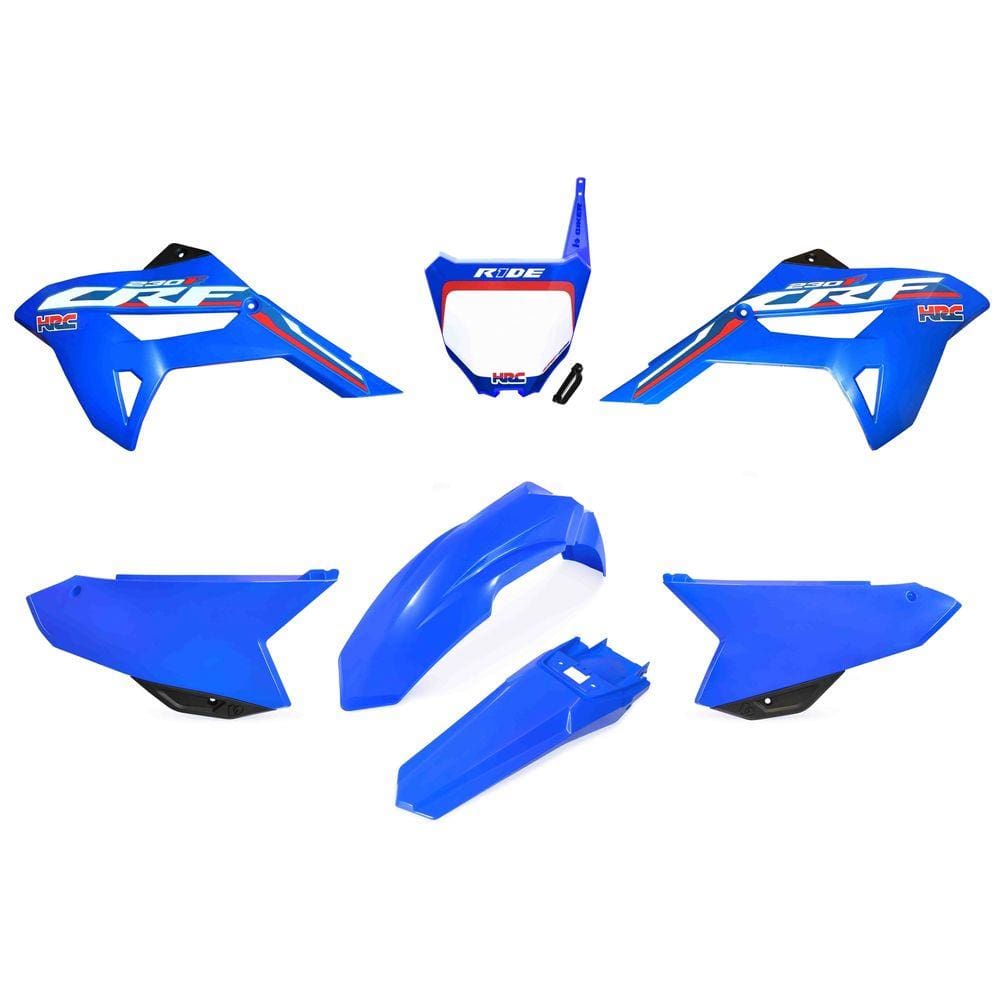Kit Plástico Biker R1de Crf 230 Adesivos Aleta Number Plate