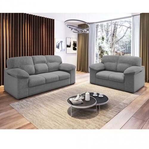 Conjunto Sofá 3 e 2 Lugares Sued Miami Flash Estofados Menor preço em Conjunto Sofá 3 e 2 Lugares Sued Miami Flash Estofados