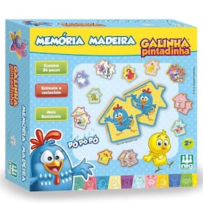 Jogo Da Memória e DVD Cantando e Brincando Galinha Pintadinha