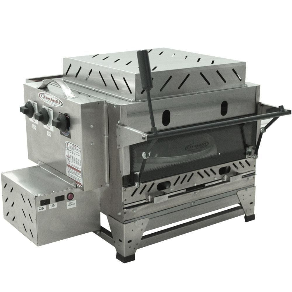 Forno de Assar Pizza Itajobi 55x56,5cm com 2 Infravermelhos Refratário Giratório