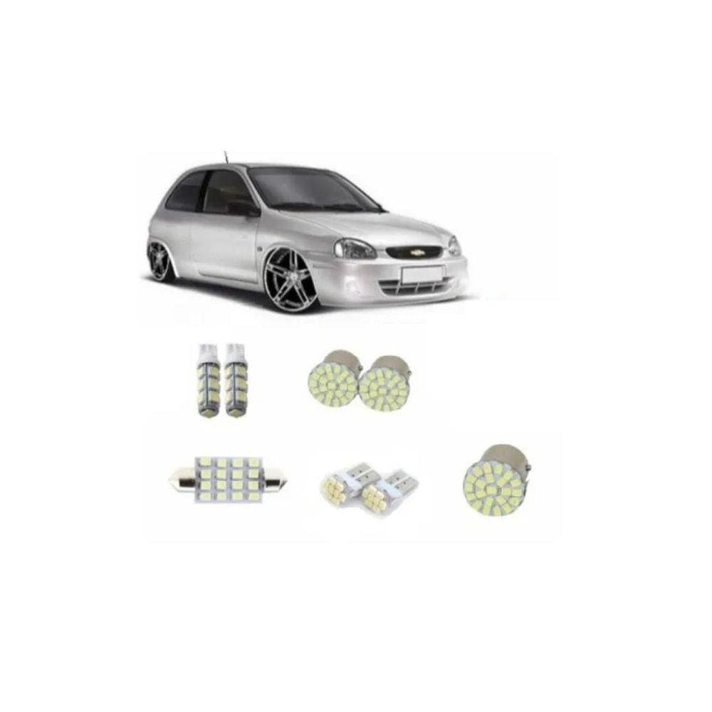 Kit Lâmpada Led Corsa Wind Classic Luz Pingo Teto Placa Ré