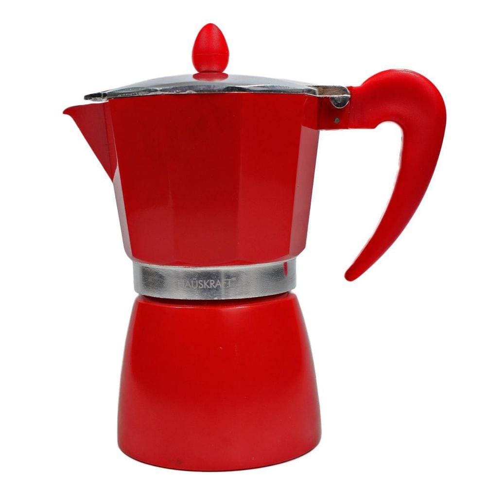 Cafeteira Expresso tipo Italiana 9 Xícaras Vermelha