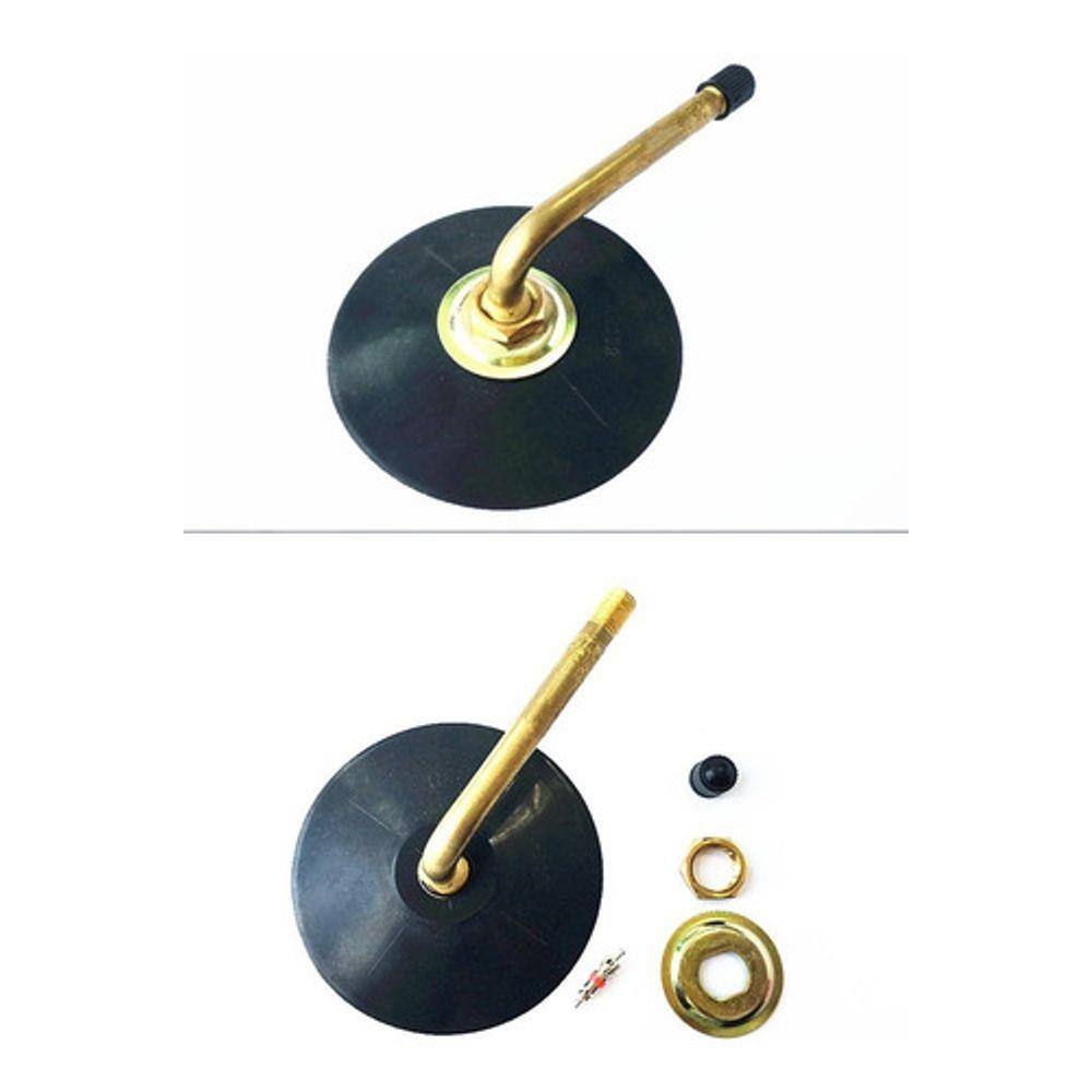 Kit 10 Und Bico Válvula P/ Caminhão Base Borracha Tr75a