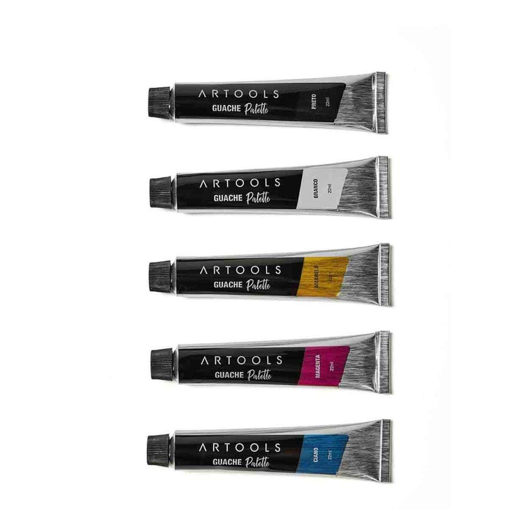 Tinta Guache Palette Artools Com 5 Cores 22Ml