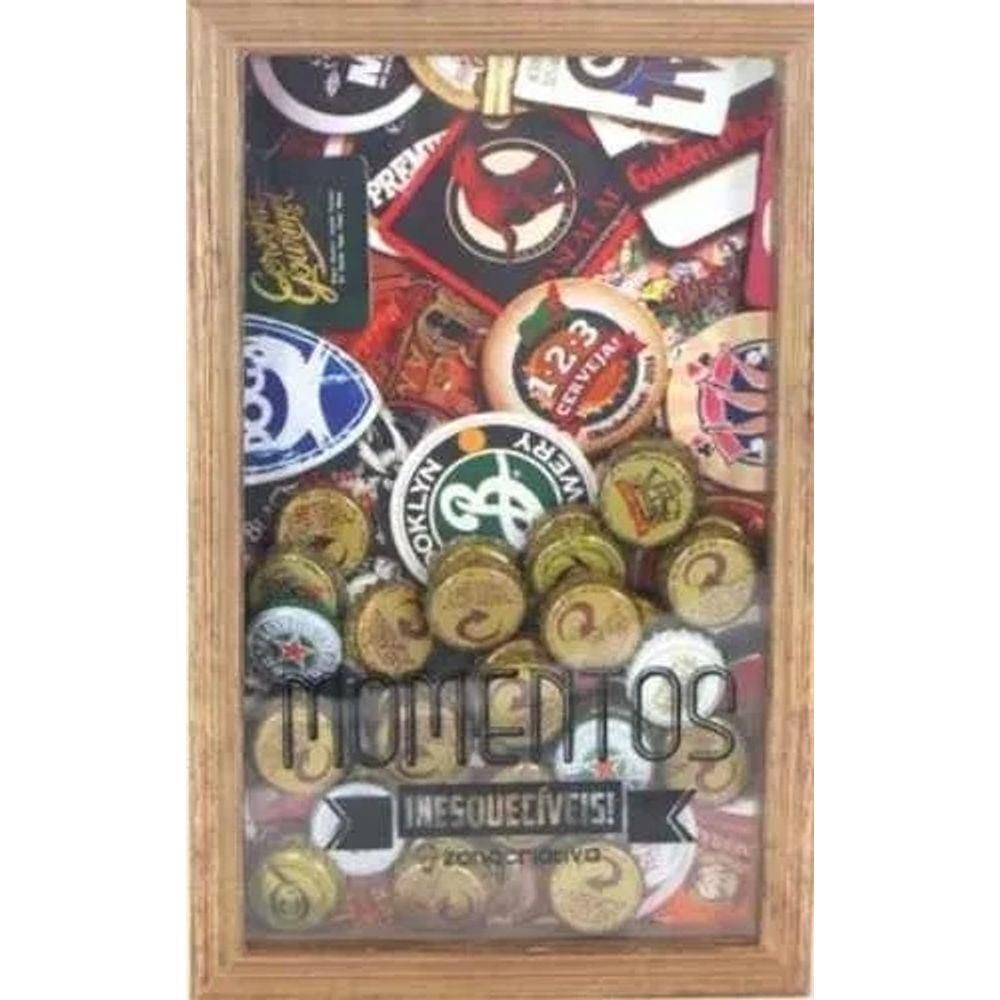 Quadro Coleção De Tampas Momentos ZC 10080586