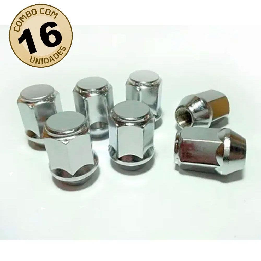 Kit Porca Roda Cromada Corcel Belina Del Rey Pampa 12 Peças