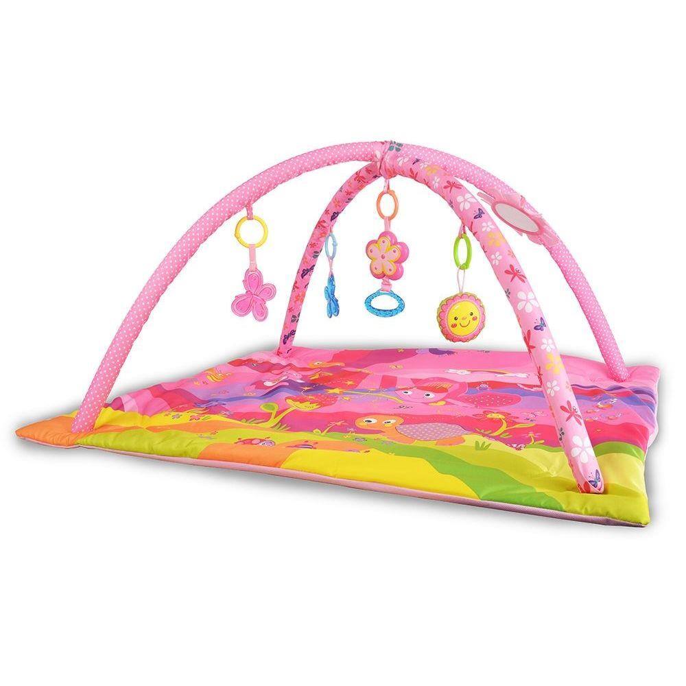 Tapete De Atividade Para Bebe Musical Infantil C/ Brinquedos12 Musicas Borboleta