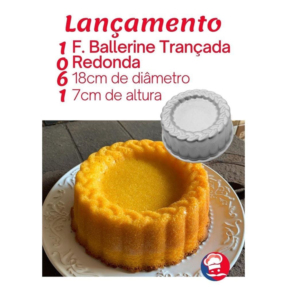 FORMA BALLERINE TRANÇADA 18 cm
