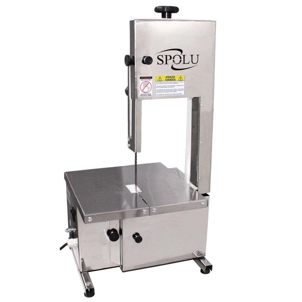 Maquina Serra Fita De Bancada Açougue Carne 1,46mm 350w Inox Spolu