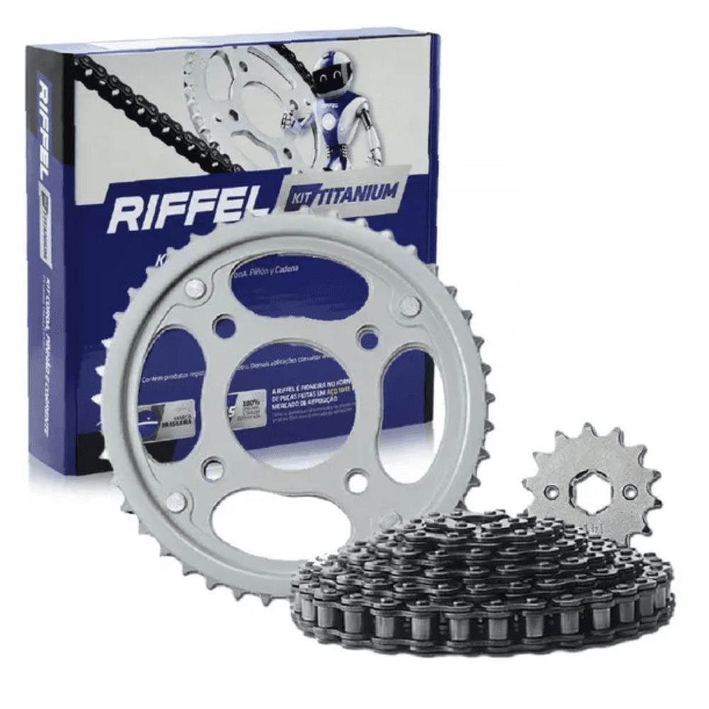 Kit Relação Bros 160 / Xre 190 Riffel Kit Titanium