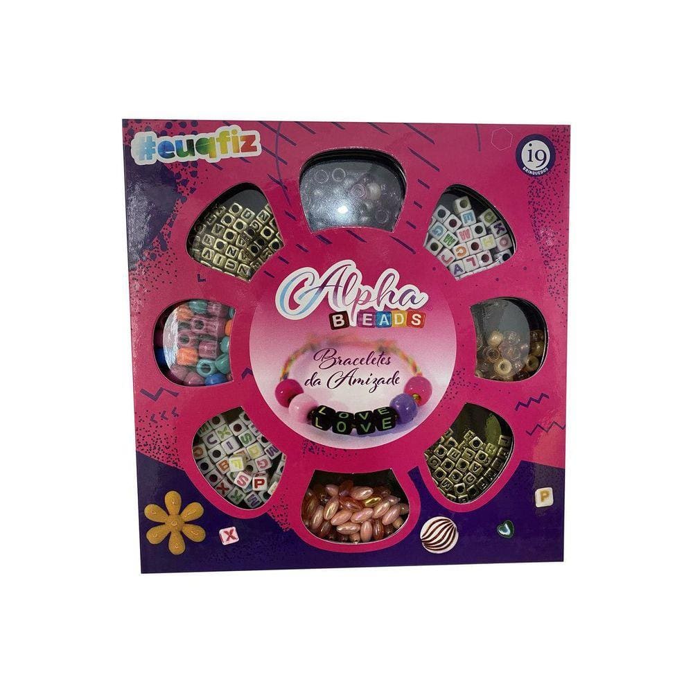 Kit Eu QFiz Bijus Braceletes Da Amizade - i9 Brinquedos 0125