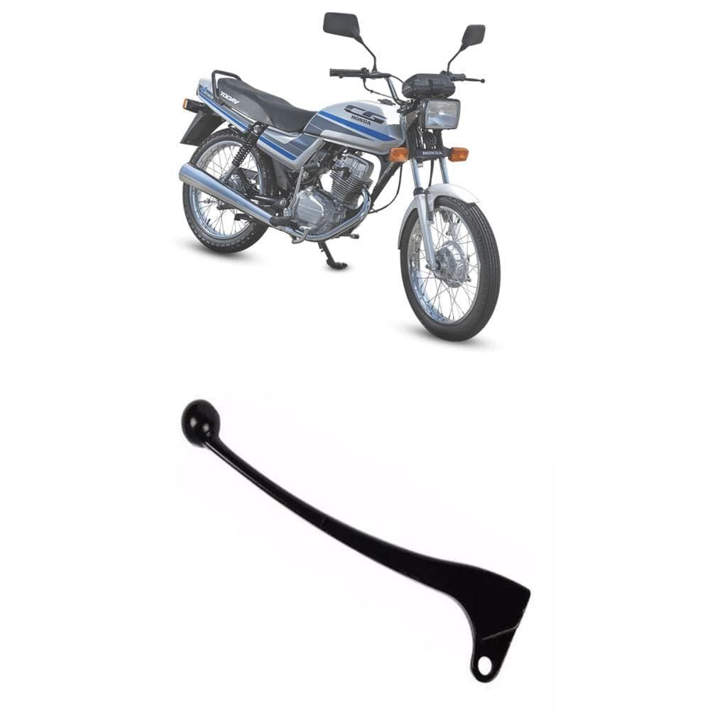 Manete de Freio Longo Preto Cometa Honda CG 125 Today 87-91