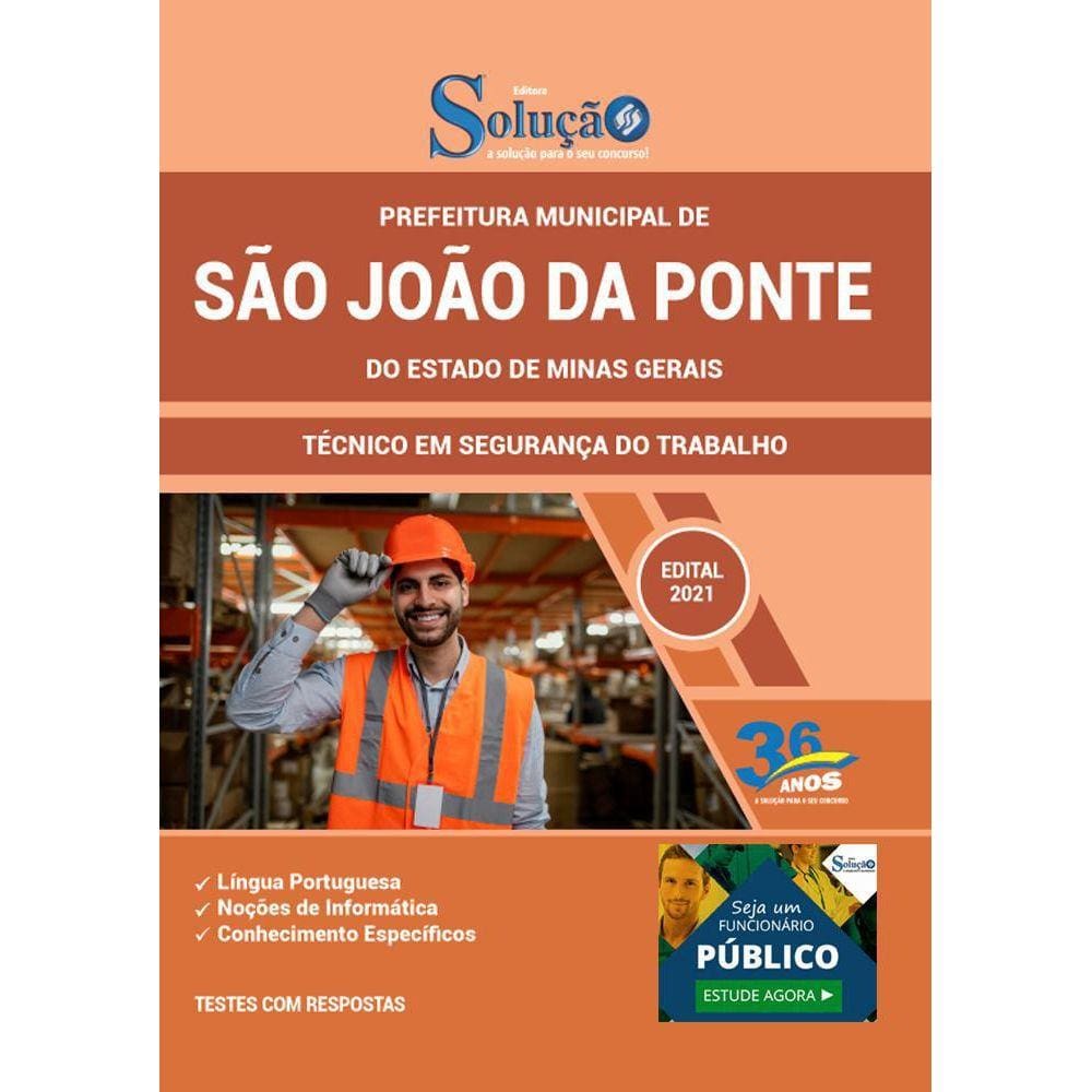 Apostila São João Da Ponte Mg - Técnico Segurança Trabalho