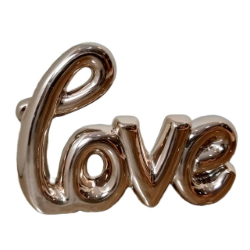 Palavra Love De Porcelana Enfeite Letra Decoração Bibelô