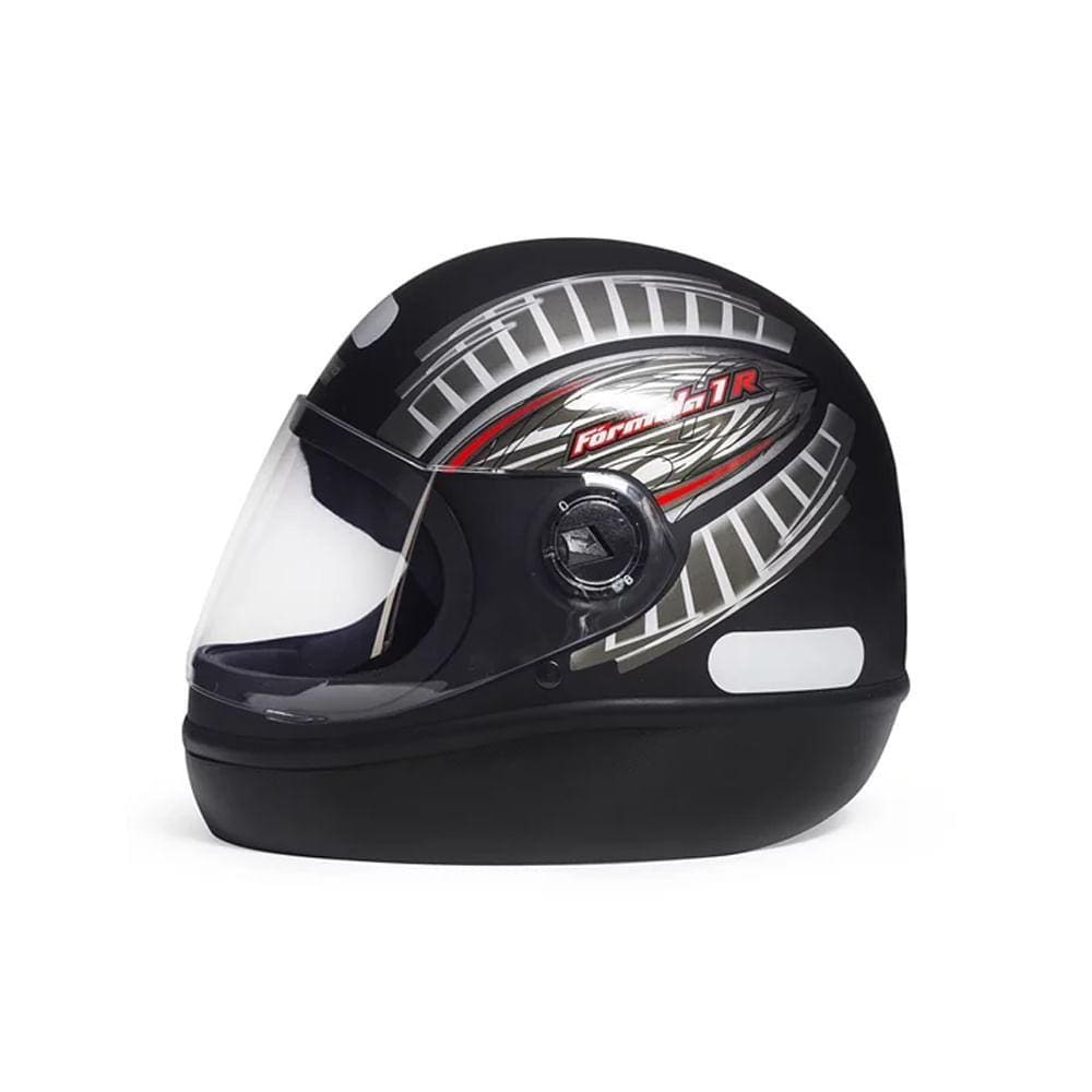 Capacete Taurus 10013505 Fórmula 1 R Grafic Preto Fosco T.58
