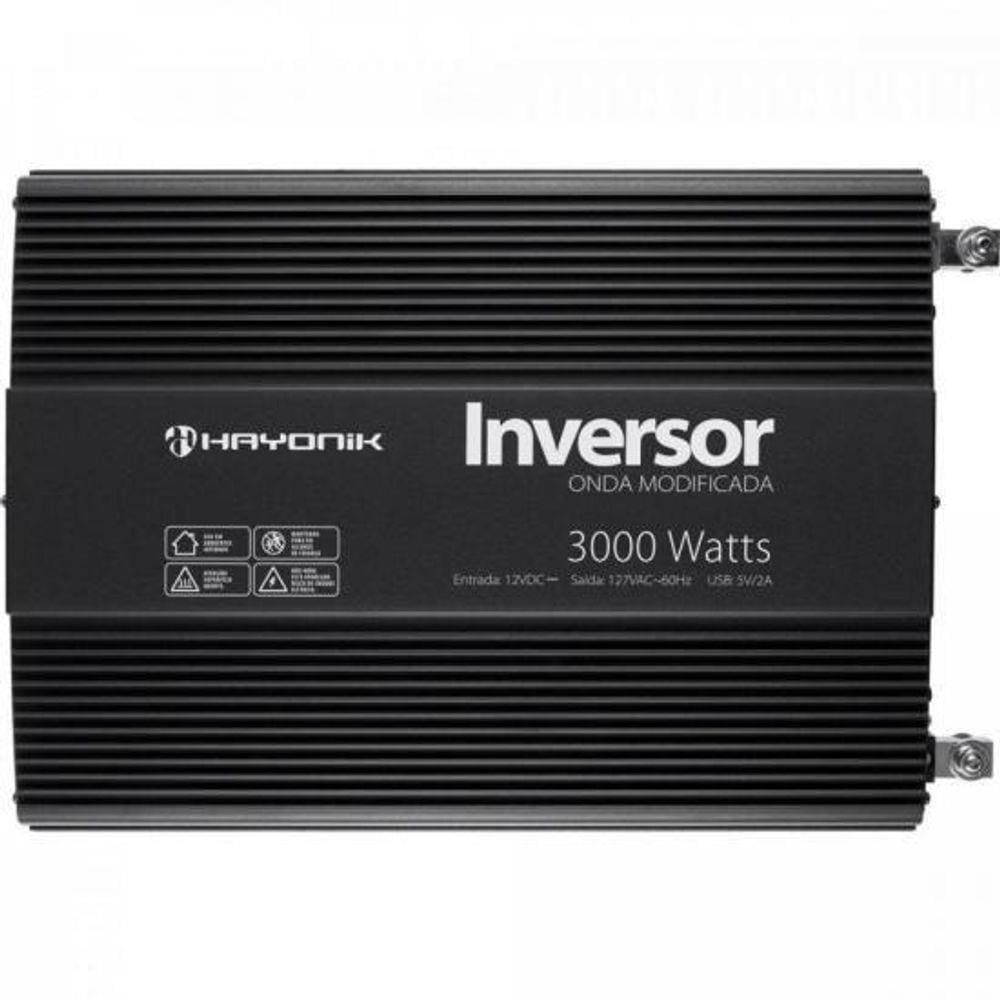 Inversor De Onda Modificada 3000W 12Vdc/127V Pw12-1 Hayonik