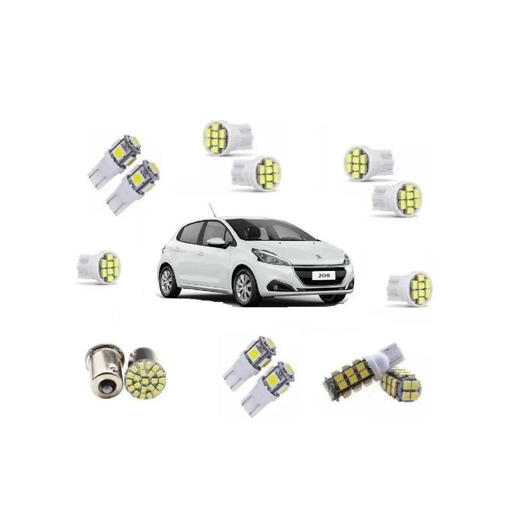 Kit Lâmpadas Led Peugeot 308 Kit Completo