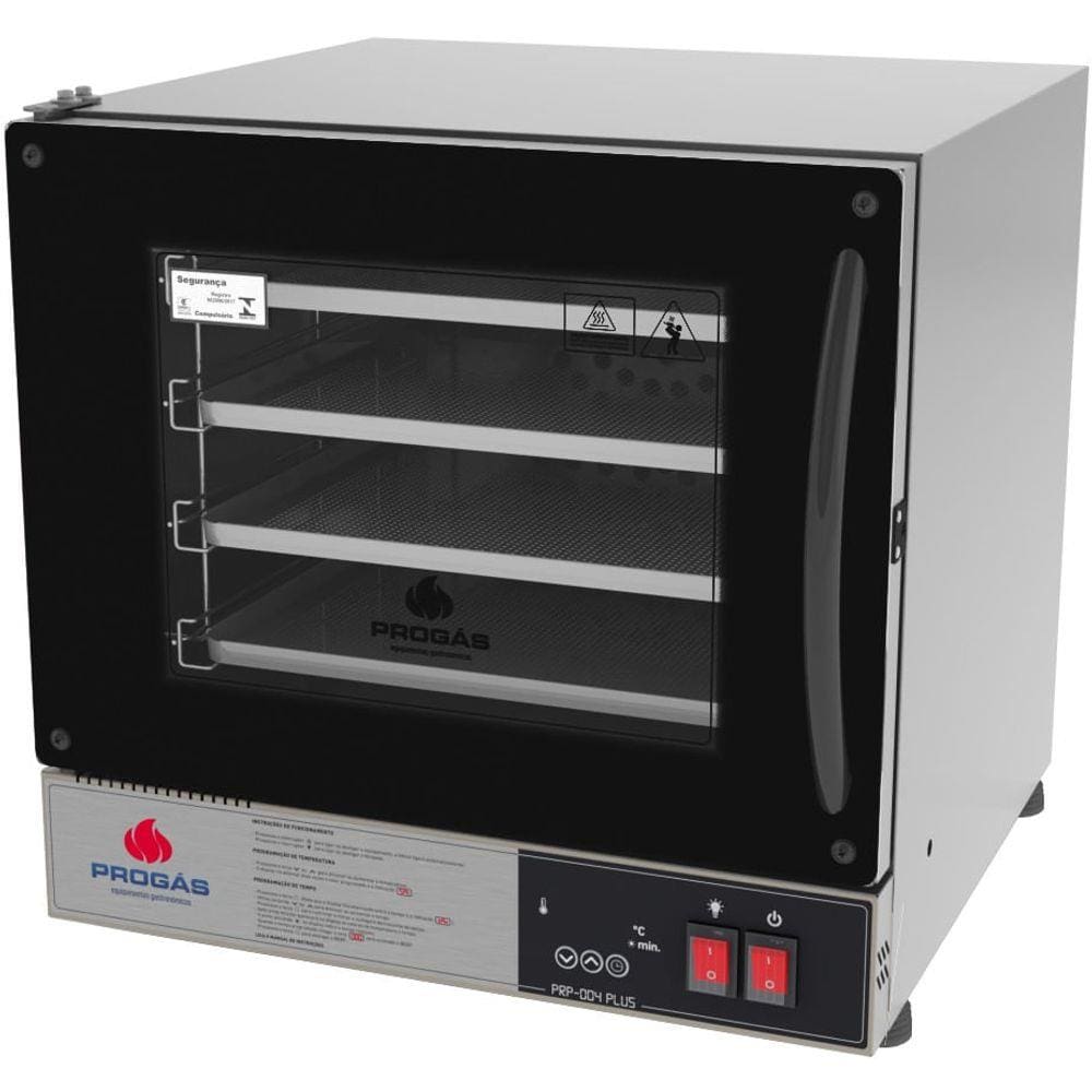 Forno Turbo Eletrico Digital Fast Oven Prp-004 Plus Preto 127V - Progas