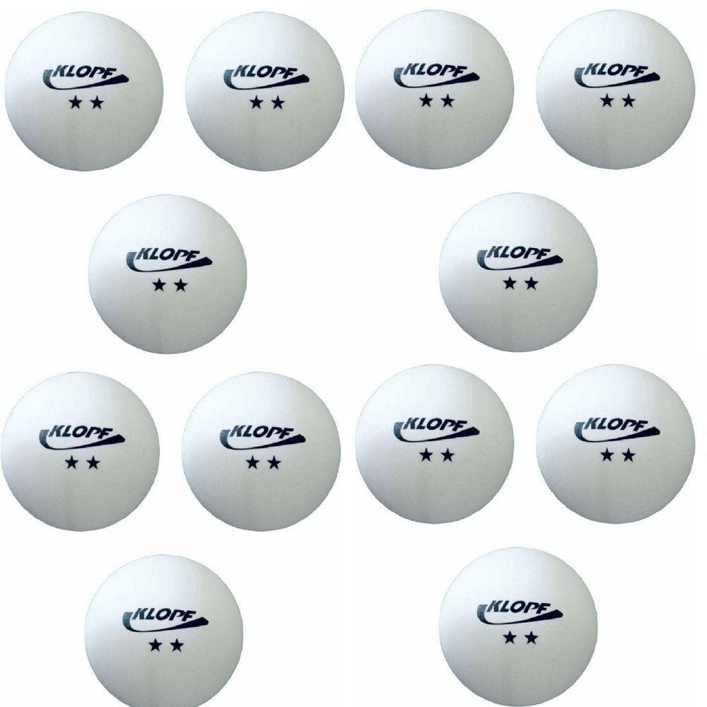 Blister 12 Bolinhas De Tênis De Mesa 40mm Klopf Cód 5075-12