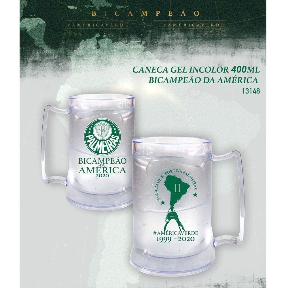 Caneca Em Gel Palmeiras Bicampeão Libertadores 400ml