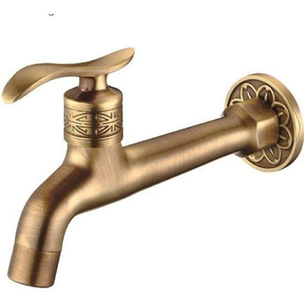 Torneira Parede Classica Longa Bronze Vintage Luxo 3/4 Aber.