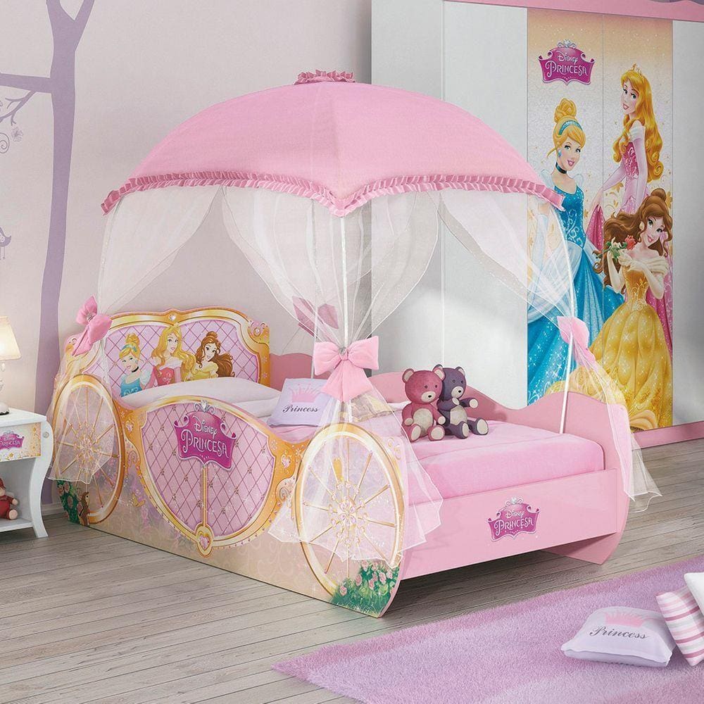 Quarto Infantil Cama com Dossel Barbie Star 8A - Pura Magia