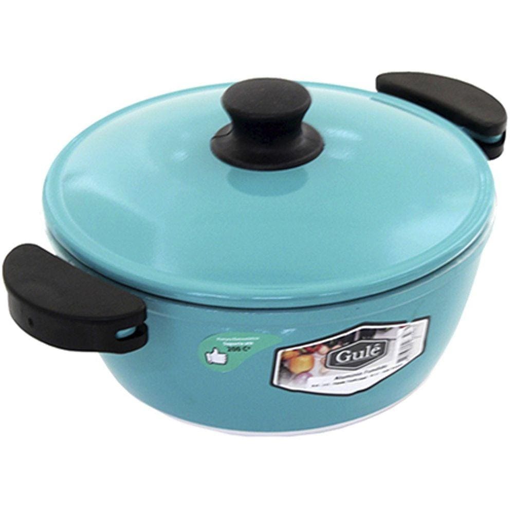 Panela 16cm Turquesa Resistente Gulê Em Alumínio 900ml