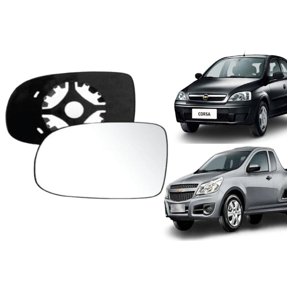 Lente Retrovisor Com Base Corsa E Montana 03... Lado Direito