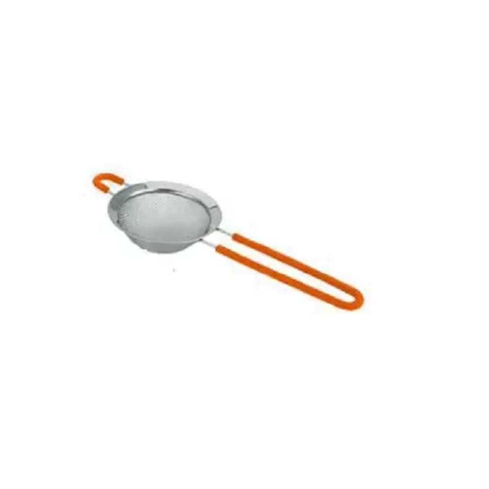 Peneira Aço Inox Cabo Silicone 9,5 CM x 24,5 CM