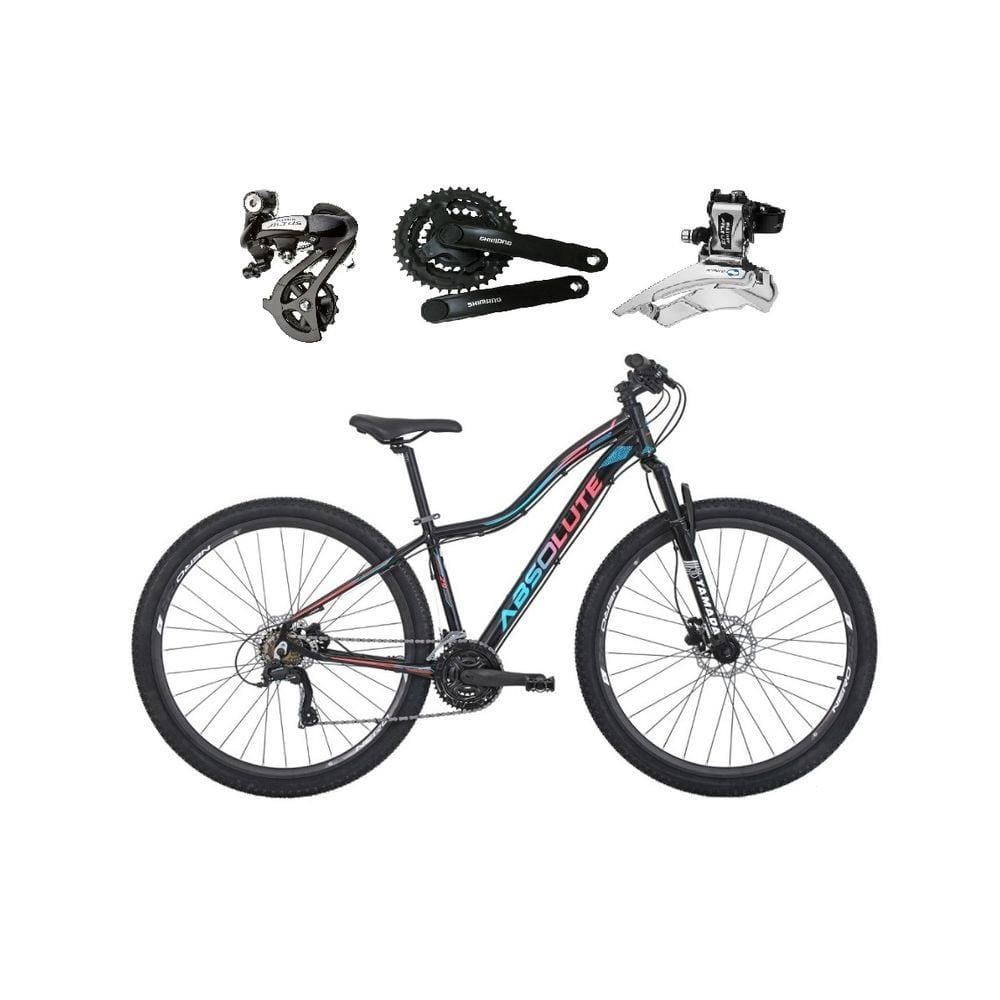 Bicicleta Aro 29 Absolute Hera Feminina Câmbios Shimano Altus 24v K7 Alumínio Freios Hidráulicos Garfo Com Trava - Rosa