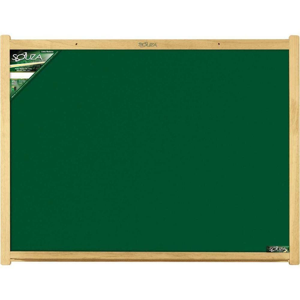 Quadro Escolar Em Madeira Verde 250X120Cm