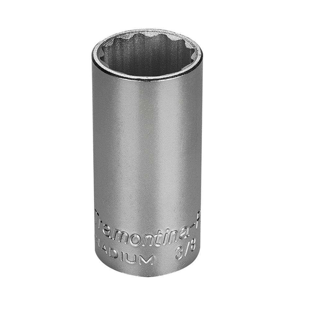 Soquete Estriado Longo em Aço Cromo Vanádio 3/4" - Encaixe 3/8" Tramontina PRO Tramontina