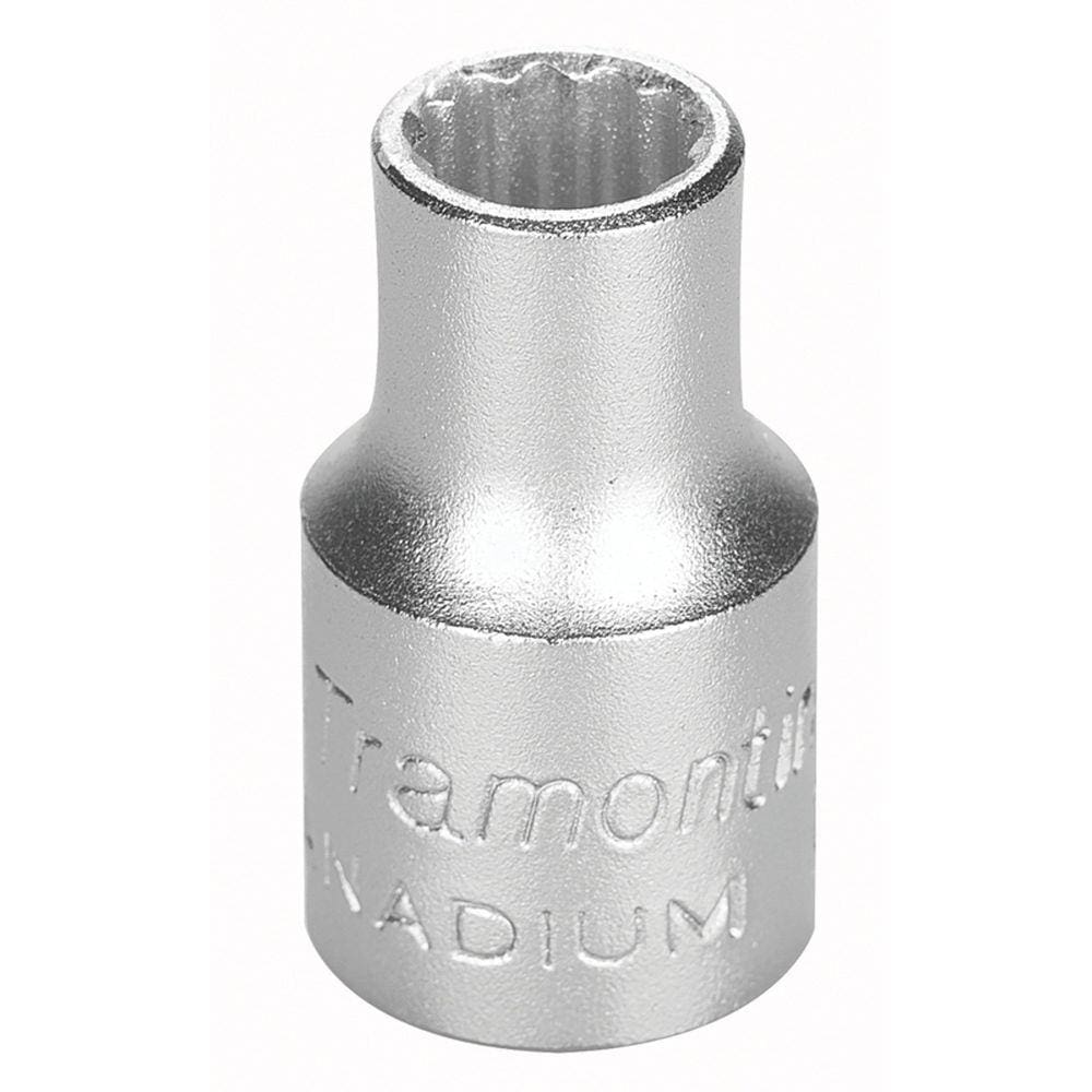 Soquete Estriado em Aço Cromo Vanádio 6 mm - Encaixe 3/8” Tramontina PRO Tramontina