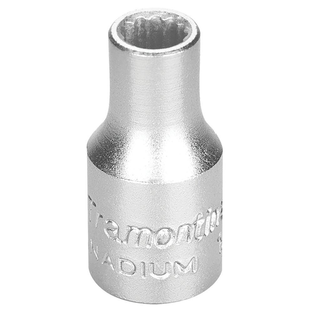 Soquete Estriado em Aço Cromo Vanádio 6 mm - Encaixe 1/4” Tramontina PRO Tramontina