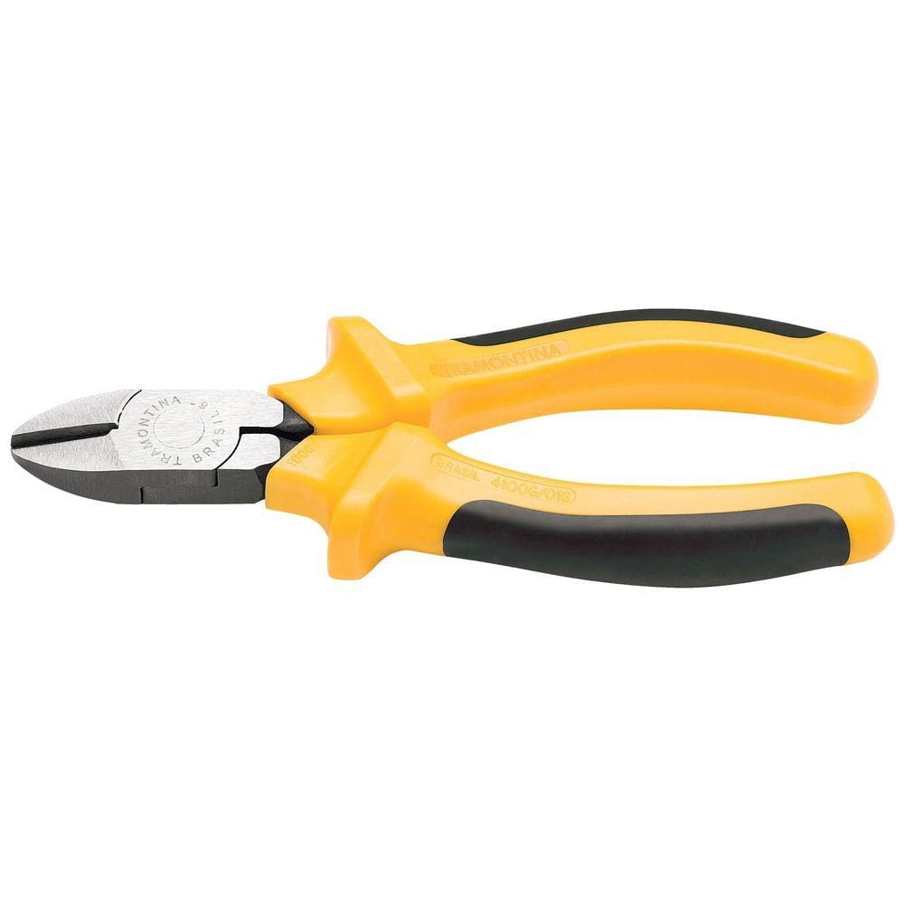 Alicate Corte Diagonal 6" Isolado Tramontina com Empunhadura Dupla Injeção Tramontina