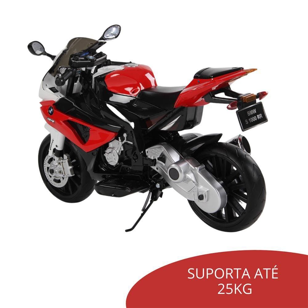 Mini Moto Elétrica Infantil Vermelha BW006VM