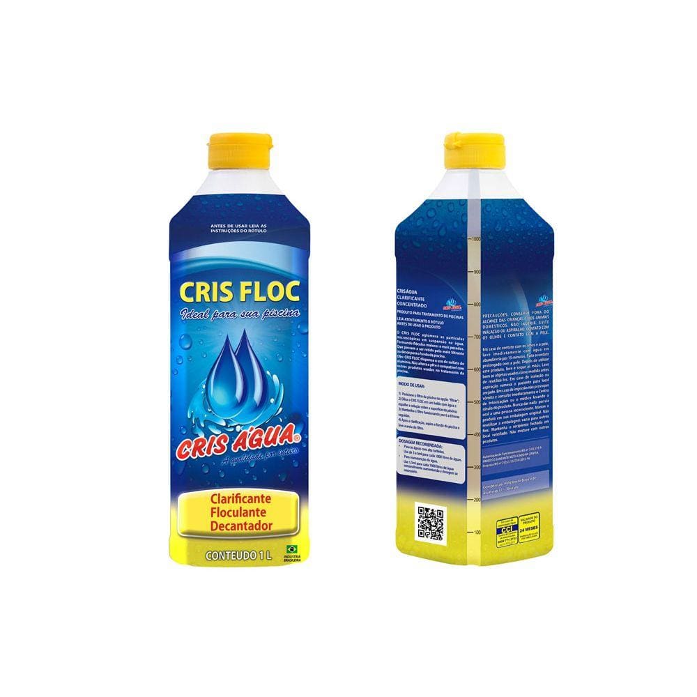 Crisfloc Clarificante, floculante, decantador Para Piscina
